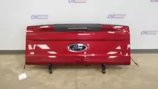 17 FORD F250 SD LARIAT TAILGATE ASSEMBLY MAROON WITH STEP REMOTE OPEN CAMEARA