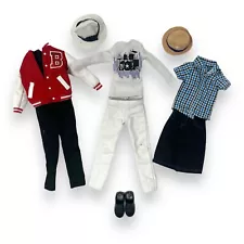 Singing Justin Bieber Fashion Doll Outfit Lot Jeans Shirt Jacket Hat Shoes