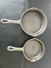 Pair of Small Cast Iron Frying Pans/Skillets- unmarked