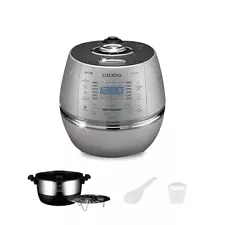 CUCKOO Electric Induction Heating Rice Pressure Cooker 10 Cup Full Stainless ...