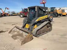 2007 New Holland C175 Skid Steer Crawler Track Loader Cab Aux Hyd QC bidadoo