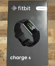 Fitbit Charge 6 Fitness Tracker - Black - SN# 42619A210961