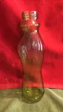 Green Medium Decorative Glass Bottle