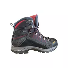 Asolo Drifter Evo GV Hiking Boots Men's Sz 10 GORETEX Black Red Gray Vibram Sale