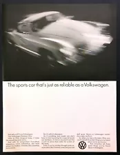 1969 Volkswagen Karmann Ghia Coupe photo "Reliable VW Sportscar" promo print ad