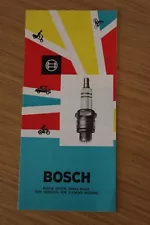 Bosch Special Spark Plugs Hot Ignition For 2 Stroke Engines Sales Folder 1957