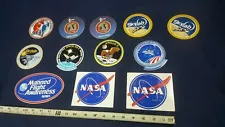 Vintage Lot 12 Original NASA Sticker Decal Meatball Skylab II Spacelab MFA NOS