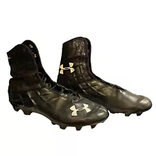 Under Armour UA Cleats 12.5 Black Compfit Football HighTop Corespeed 1237036-003