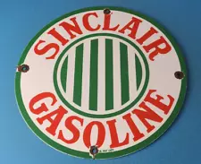 VINTAGE SINCLAIR GASOLINE PORCELAIN GAS SERVICE STATION PUMP PLATE OIL AD SIGN