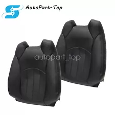 HOT SALE Front Top Back Seat Covers Leather Black For GMC Acadia 2008-2012 2PCS (For: 2008 GMC Acadia)