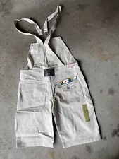 Vtg Hip Hop NEW Overalls Shorts Culture Rap NWT Y2K Deadstock 90s Baggy MENS