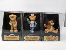 BAD TASTE BEARS 2004 ZIPPY NURSIE GUY LOT OF 3 FIGURES NEW IN BOX