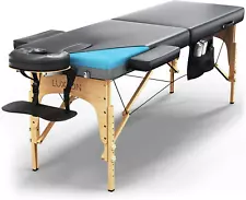 Premium Memory Foam Massage Table - Easy Set up - Foldable & Portable with Carry