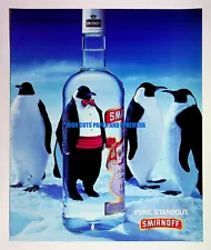 Smirnoff Vodka 1996 Penguin Trade Print Magazine Ad Alcohol Poster ADVERT