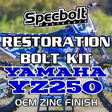 YZ250 Restoration Bolt Kit For Yamaha YZ 250 82-24 Specbolt OEM Zinc Finish