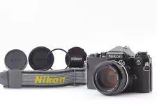 【Exc+5 w/ Strap】 Nikon FE Black SLR Film Camera Ai 50mm F1.4 Lens From Japan