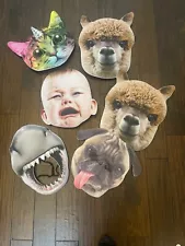 FULL SET of 6 Oversize Kid Halloween Foam Masks including CRYING BABY - 17"x13"