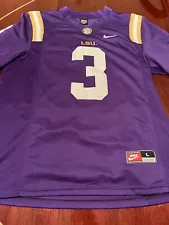 LSU Tigers Odell Beckham Jr. #3 College-NCAA Football Nike Stitch Jersey Size L