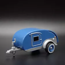 TEARDROP TRAVEL TRAILER CAMPER CANNED HAM 1:64 SCALE DIORAMA DIECAST MODEL CAR