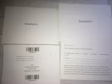 Tiffany & Co. Return Form and Card in Original Envelope (1)