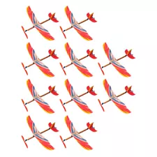 10PCS Aircraft Model Toys Rubber Band Airplane Toy Glider Flight Airplane Toys