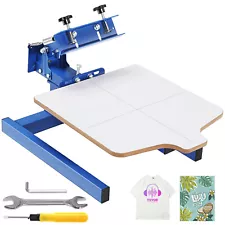 1 Color 1 Station Silk Screening Screenprinting Press Screen Printing Machine