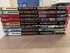 Star Wars Jedi Apprentice Books 1-8 Lot For Sale. Paperback.