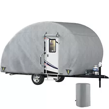 VEVOR Teardrop Trailer Cover Waterproof For 8-20 FT Travel Camper Motorhome