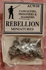 GHQ Civil War Miniatures Micro Force 10mm Casualties Prisoners & Markers N-Scale