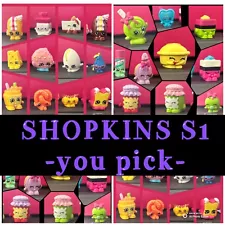 SHOPKINS SEASON 1 - YOU CHOOSE - INDIVIDUAL RARE, COMMON, EXCLUSIVE, FOOD DAIRY