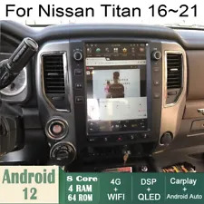 Car Android Gps Navigation Wifi 12.1" For Nissan Titan Xd 16~21 Radio Carpaly