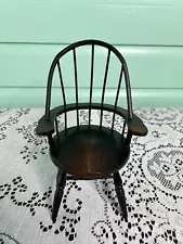 Vintage Doll Furniture Chair Wood Victorian Style