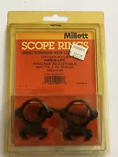 Millet Weaver Style Angle Loc 1" Scope Rings Windage Adjustable Medium Height