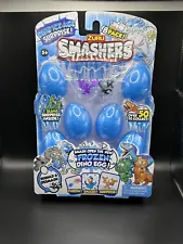 ZURU Smashers Dino Ice Age Surprise 8 PACK Smash Frozen Egg Rebuild Slime Figure