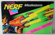 VERY RARE VINTAGE 1993 NERF MISSILESTORM BLASTER DART GUN KENNER NEW !