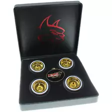 Gold Dayton Wire Wheel Set 1/10th Redcat Racing RER17089