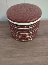 Look Alike Oreo/Creme Filled Cookie Cookie Jar. Homemade Cookie Jar