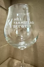 Hill Farmstead Glassware, Single Balloon Glass Etched In White