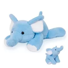 5 lbs 27" Weighted Elephant Stuffed Animals Giant Elephant Plush Pillow Blue