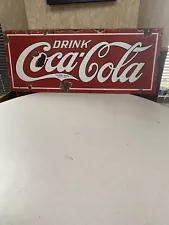 RARE 1900’s Porcelain Coca Cola Sign 30”x12”