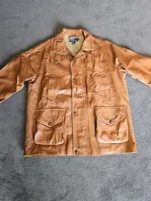 Vintage Polo Ralph Lauren Soft Genuine Leather Jacket Mens Size XL Brown