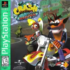 Crash Bandicoot Warped [Greatest Hits] Playstation Game, Case, Manual (Complete)