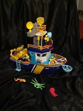 COMPLETE SET EUC 2007 Fisher Price Imaginext Ocean Boat Coast Guard RETIRED RARE