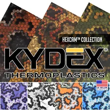 Infused KYDEX® Sheet - HexCam™­ Camo Series - (Multiple Sizes Available)