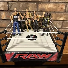 New ListingWWE Ring With 6 Wrestlers The Big Show Rock, Roman, John Cena, And More