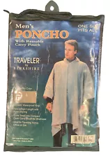 Men’s Poncho - Tan Traveler Model - One size Fits All