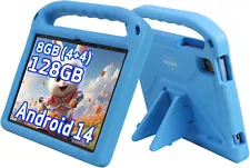 New - Weelikeit Kids Tablet, 10 inch Tablet for Kids 128GB ROM Octa-Core (Blue)