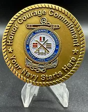 U.S Navy USN Recruit Training Command Commanding Officer Military Challenge Coin