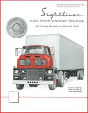 IH International Sightliner Cab-Over-Engine Trucks Brochure ACO 195 200 220 48"