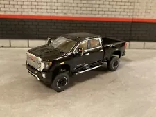 2022 GMC Sierra 2500 HD Lifted 4x4 Truck 1/64 Diecast Custom Duramax Greenlight